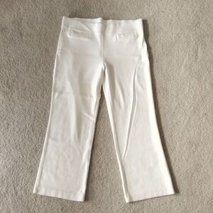 Women’s White Stretch Pull-On Pants